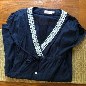 Vineyard Vine navy swim coverup